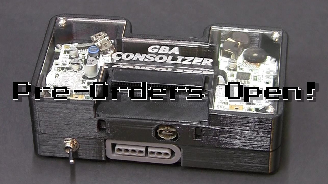 GBA Consolizer Pre-Orders Open!