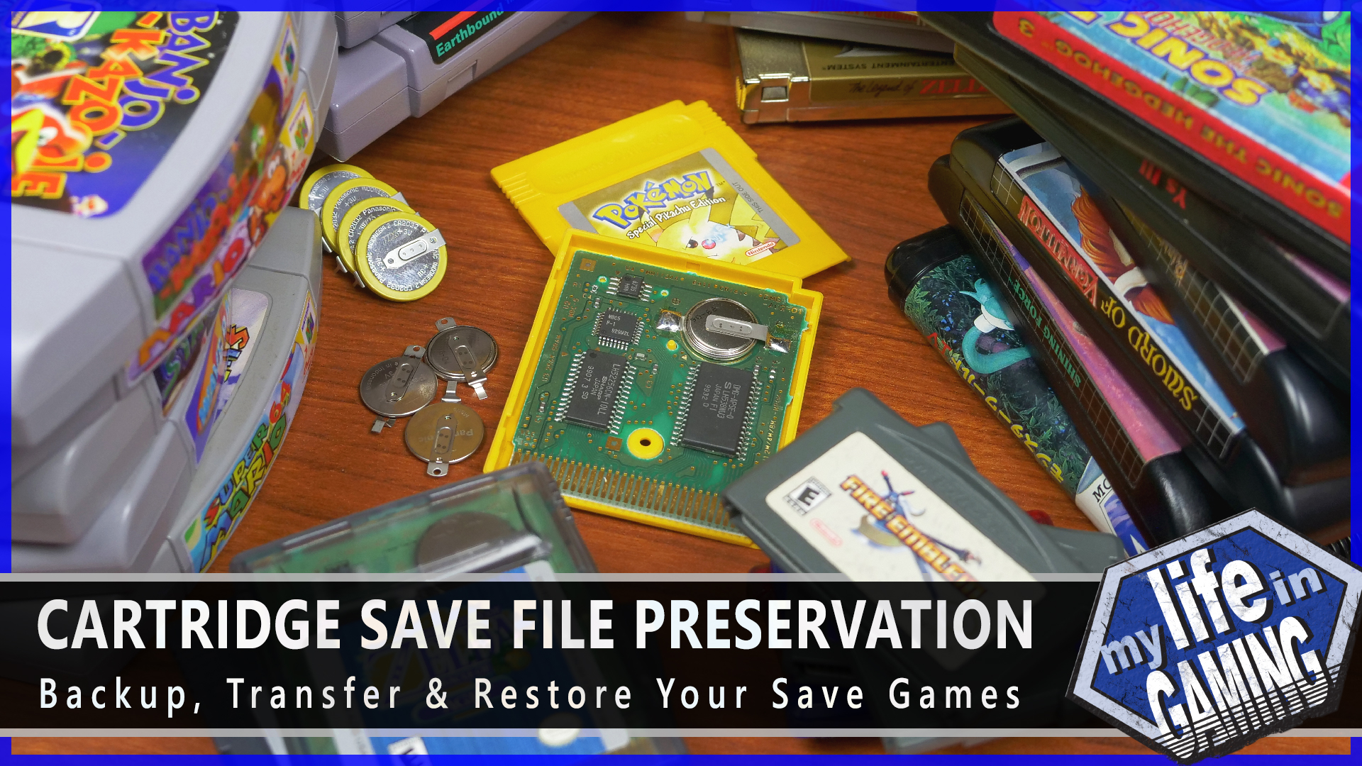 Cartridge Save File Preservation from My Life in Gaming