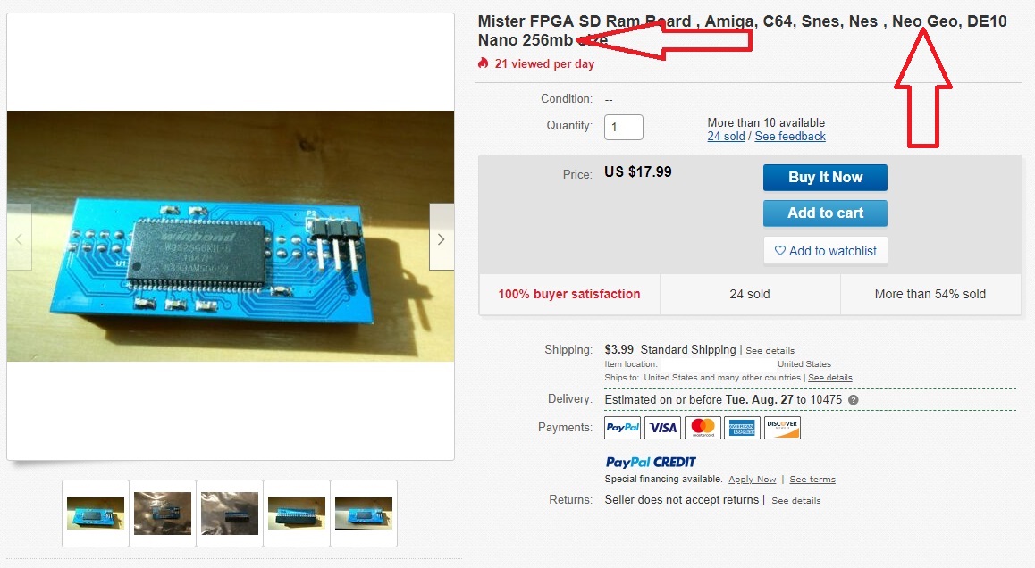Be Careful When Buying RAM for your DE10 Nano on Ebay
